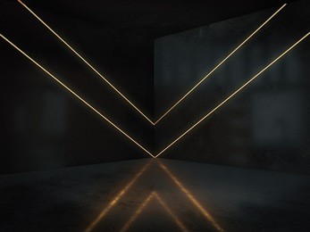 empty room with light glow,abstract space.3d rendering 