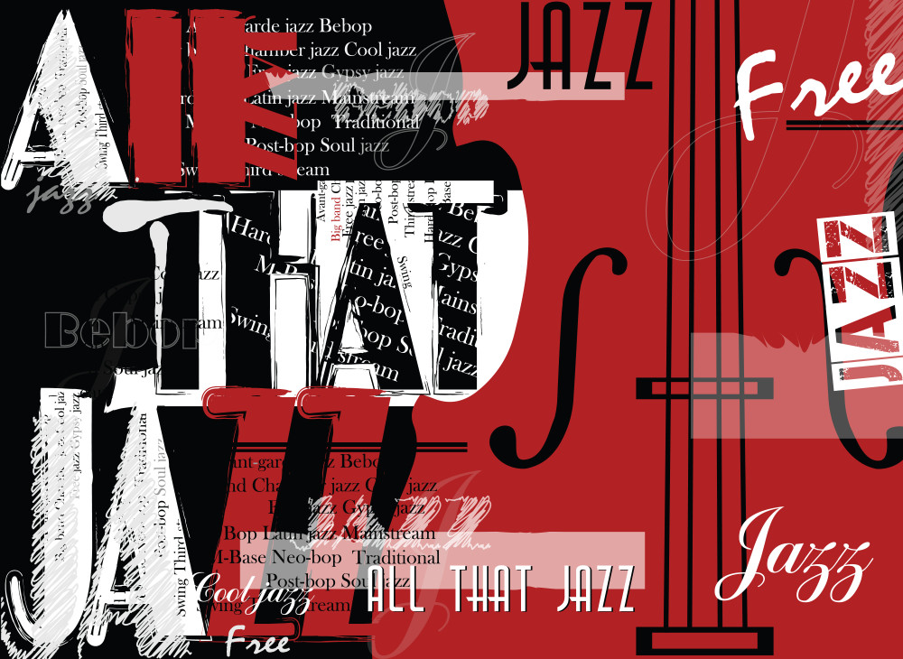jazz music festival, poster background template. flyer vector design.