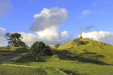 landscape scenery of one tree hill park auckland new zealand