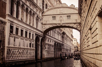 ponte sei sospiri or bridge of sighs is a limestone arch bridge in venice connecting the palazzo ducale to the prison building