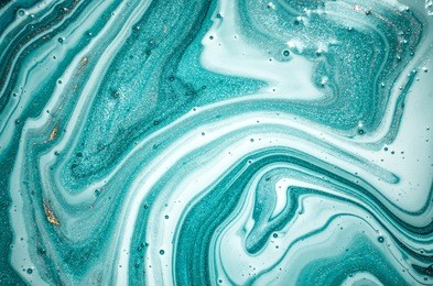 abstract ocean- art. natural luxury. style incorporates the swirls of marble or the ripples of agate. very beautiful blue paint with the addition of gold powder