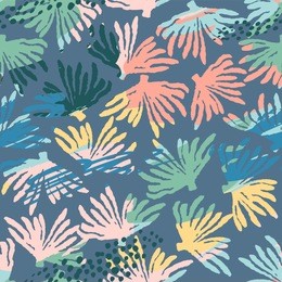 vector sea seamless pattern with hand drawn textures. modern abstract design for paper, cover, fabric, interior decor and other users