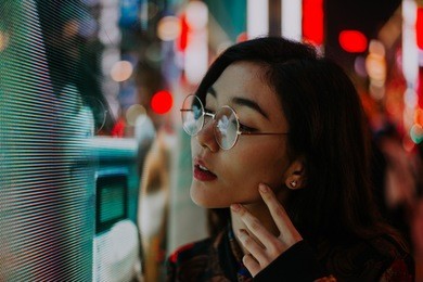 beautiful asian japanese girl street portraits