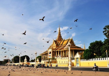 the chanchhaya pavilion of royal palace, phnom penh, cambodia