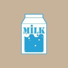 vector of milk packing. cardboard packaging with milk. a carton of milk.