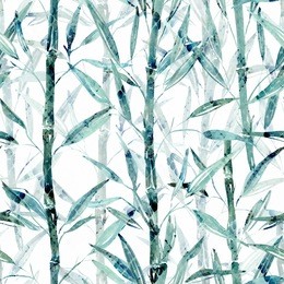 seamless botanical pattern. bamboo branches on a white background. stylish pattern for textiles, bags, packaging design.