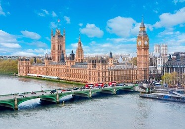westminster palace and big ben, london, uk