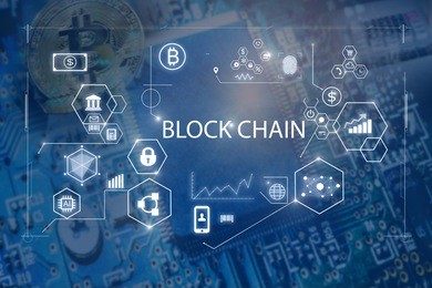 block chain concept.