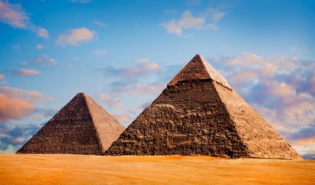 giza pyramids, cairo, egypt