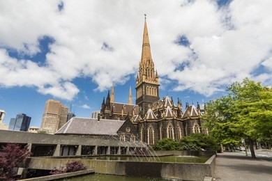 the cathedral church and minor basilica of saint patrick (colloquially st patrick's cathedral): church of the roman catholic archdiocese of melbourne in victoria, australia