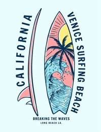 california, los angeles vector illustration for t-shirt prints and other uses