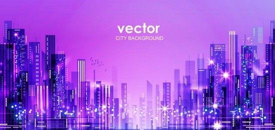 night city background. urban town streets skyline, illustration with architecture, skyscrapers, megapolis, buildings, downtown.