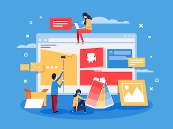 creation of web design for site