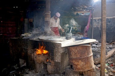 at the big sunday market in kashgar, kashi, xinjiang, china