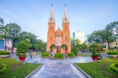 notre-dame cathedral basilica of saigon, vietnam