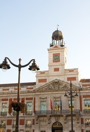 puerta del sol square, madrid, spain.