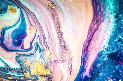 liquid marble pattern. beautiful abstract background. contemporary art. magic marbleized effect. ancient oriental drawing technique