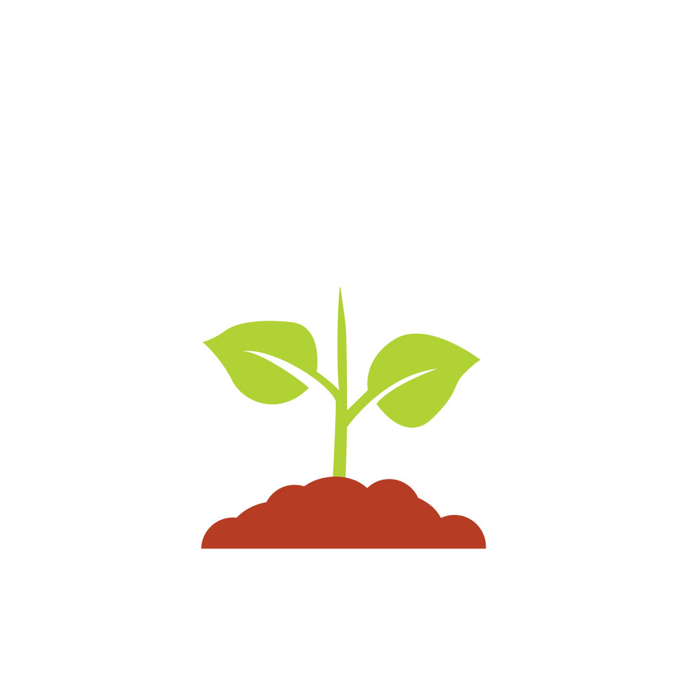 seedling icon vector, growing tree, green agriculture
