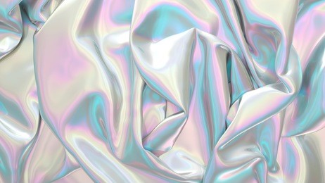 abstract digital fabric. sci-fi background.  holographic foil. illustration