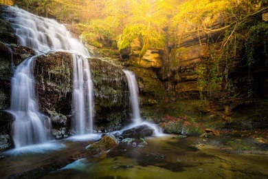 waterfall landscape.  sapci village, bursa (turkiye selaleleri)