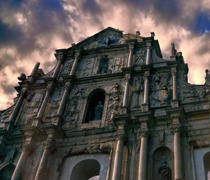                        ruins of st. paul's, macau -  the former site of st. paul church      