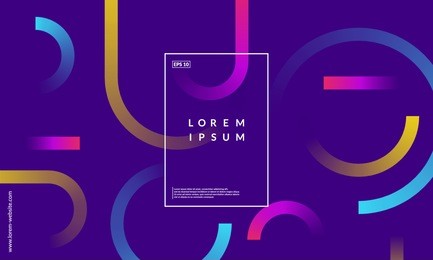 minimal geometric background. simple shapes with trendy gradients. eps10 vector.