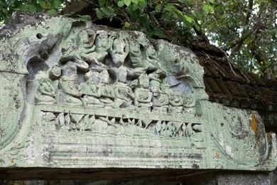 beng mealea temple  ruin in the koh ker complex, siem reap, cambodia