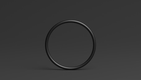 abstract 3d rendering of a ring. modern background with circle geometric shape. minimalistic design for poster, cover, branding, banner, placard.
