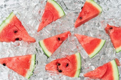 watermelon with ice