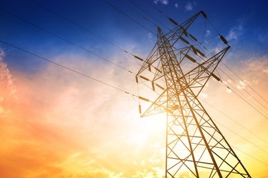 high voltage post or high voltage tower