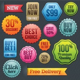 set of vector labels