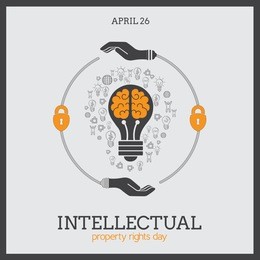 world intellectual property day vector illustration