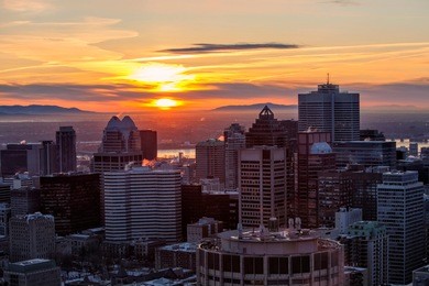 montreal morning sunrise