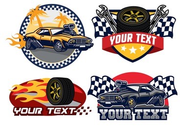 badge design muscle car
