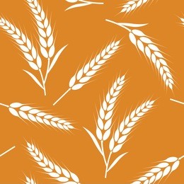 rice , wheat , barley and oat seamless pattern background vector illustration