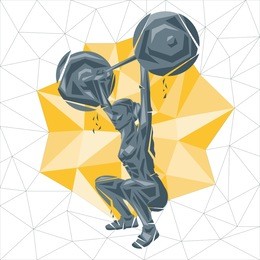 crossfit concept. vector silhouettes of woman doing fitness and crossfit workouts in many different position. active and healthy life concept