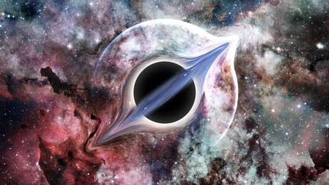 black hole. science fiction wallpaper. elements of this image furnished by nasa