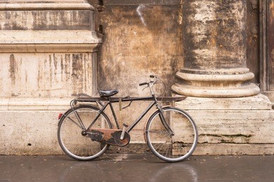 bicycle, rome, italy