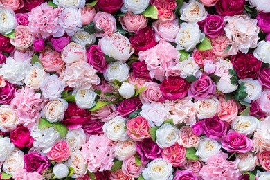 a bouquet of real flowers
