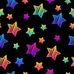 abstract black and rainbow seamless pattern background.modern swatch paint for birthday card, party invitation, sale wallpaper, holiday wrapping paper, fabric, bag print, t shirt, workshop advertising