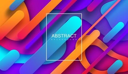 modern minimalist cover design. vector abstract banner with flowing dynamic gradient shapes. 3d layered paper poster. business presentation or brochure template