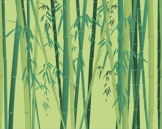 bamboo plant seamless texture wallpaper on green background
