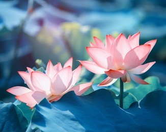 lotus flower in pond