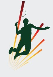 badminton silhouette icon