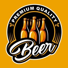 beer logo vector illustration