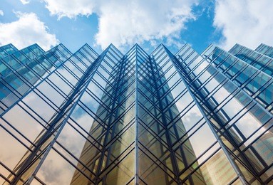 facade of modern office building