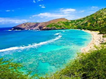 snorkeling bay in oahu,hawaii