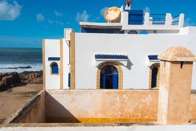traditional buildings of medina district in essaouira morocco