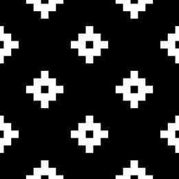 seamless pattern with inca crosses ornament. ethnic embroidery background. tribal wallpaper. ethnical folk image. tribe motif. ancient mosaic. digital paper for web design, textile print. vector art.