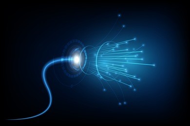 connection line on networking telecommunication concept background